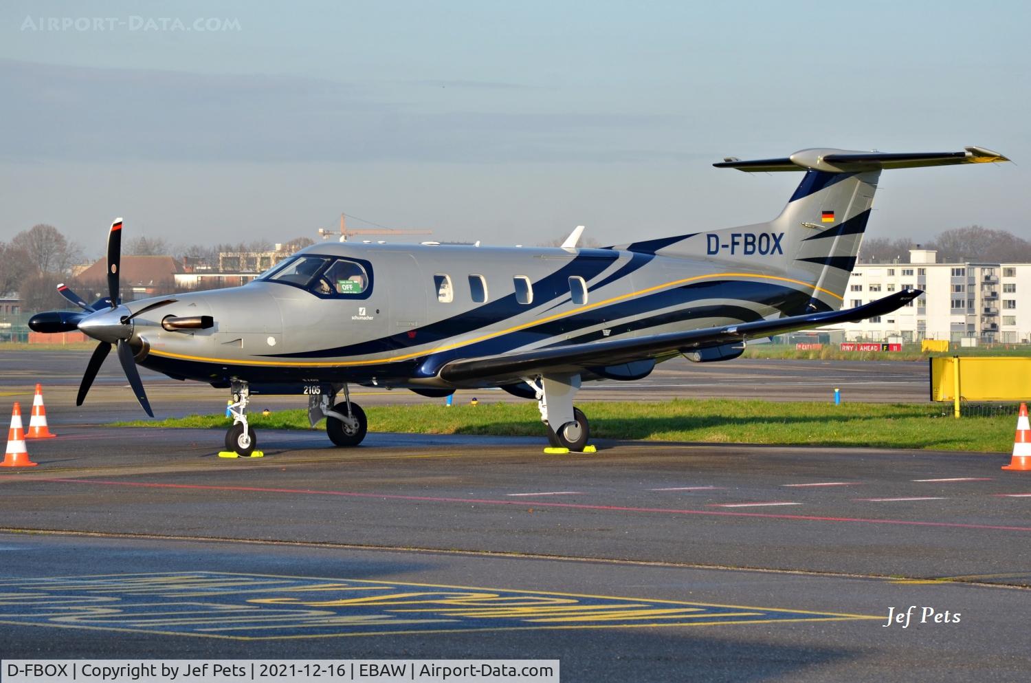 D-FBOX, 2021 Pilatus PC-12 NGX C/N 2105, At Antwerp Airport.
