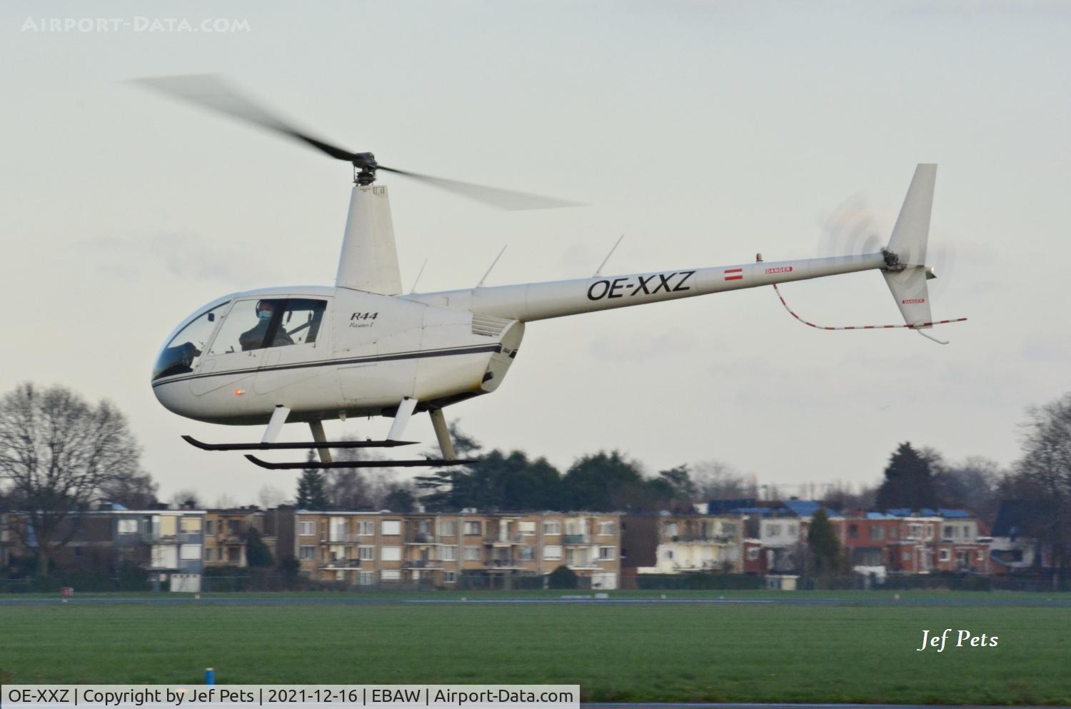 OE-XXZ, 2007 Robinson R44 Raven I C/N 1692, At Antwerp Airport.