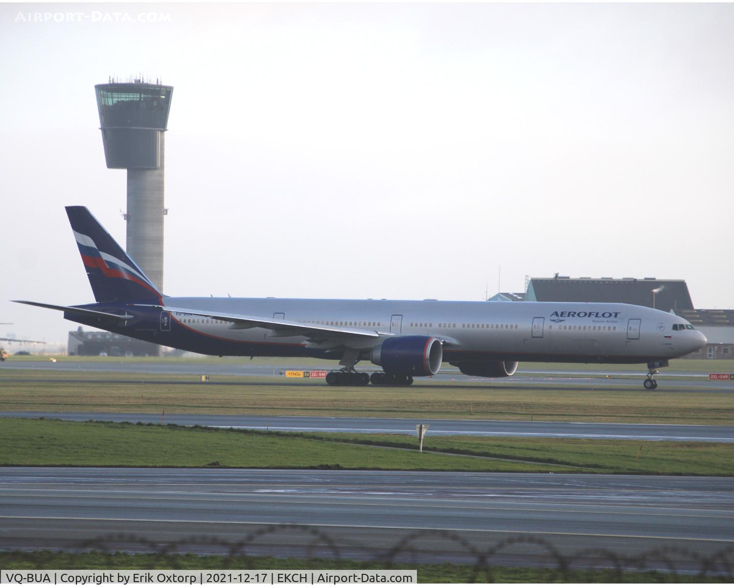 VQ-BUA, 2015 Boeing 777-300/ER C/N 41685, VQ-BUA taxing for takeoff rw 04R