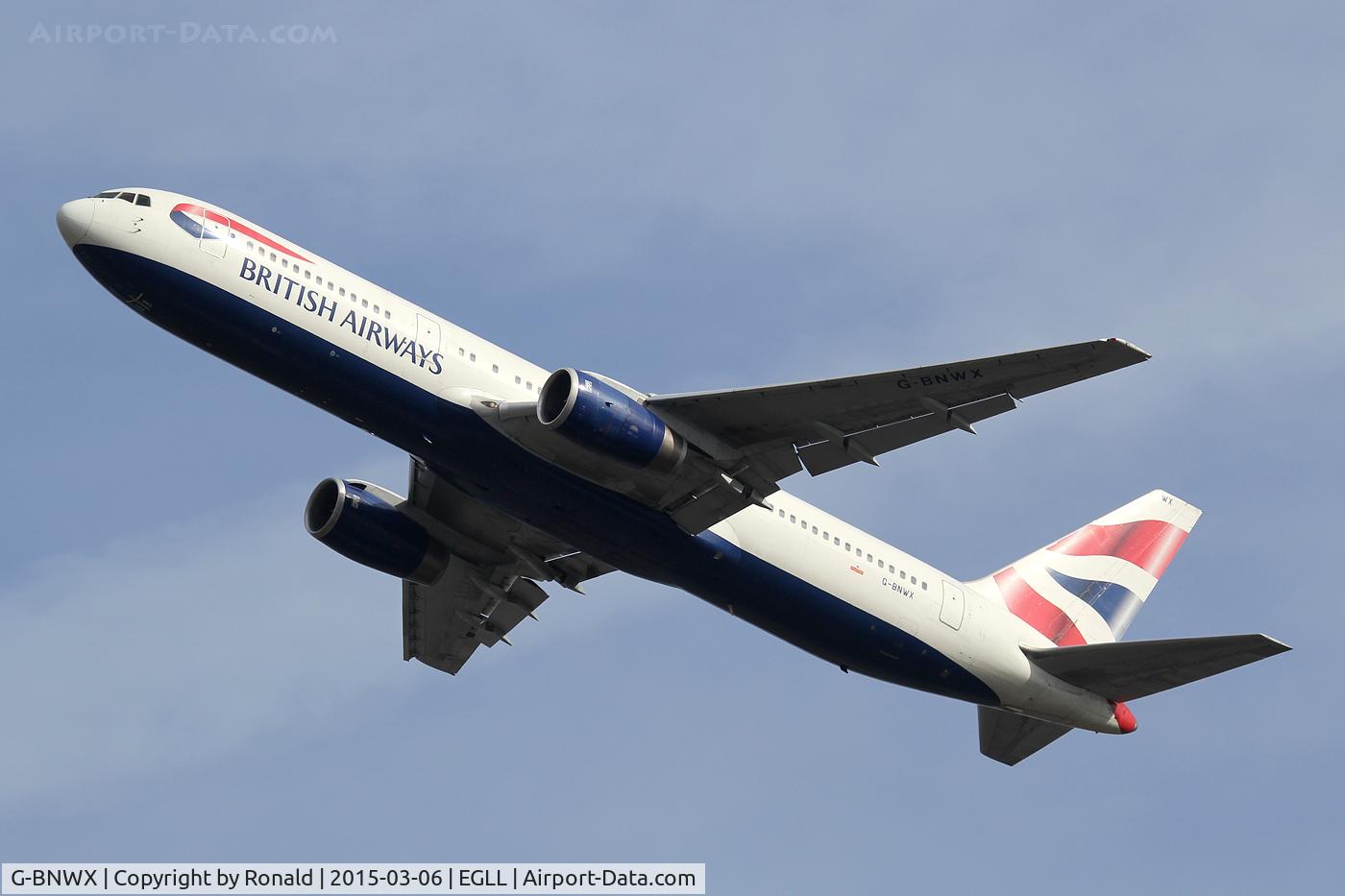 G-BNWX, 1994 Boeing 767-336 C/N 25832, at lhr