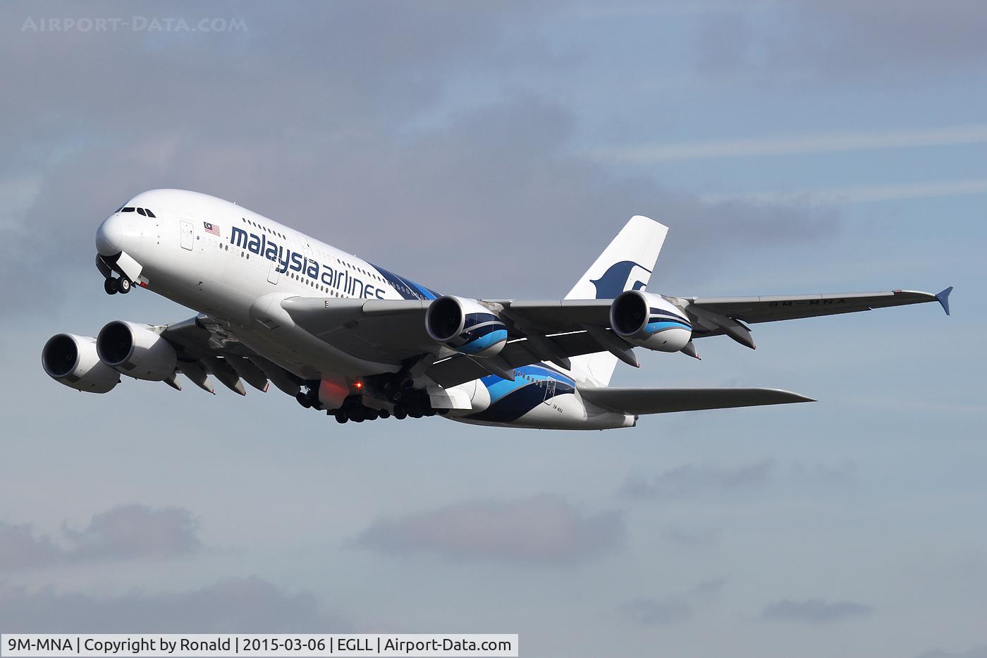 9M-MNA, 2011 Airbus A380-841 C/N 078, at lhr