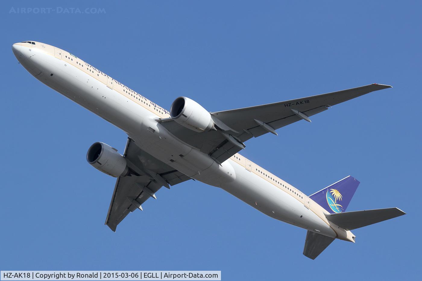 HZ-AK18, 2013 Boeing 777-368/ER C/N 41055, at lhr