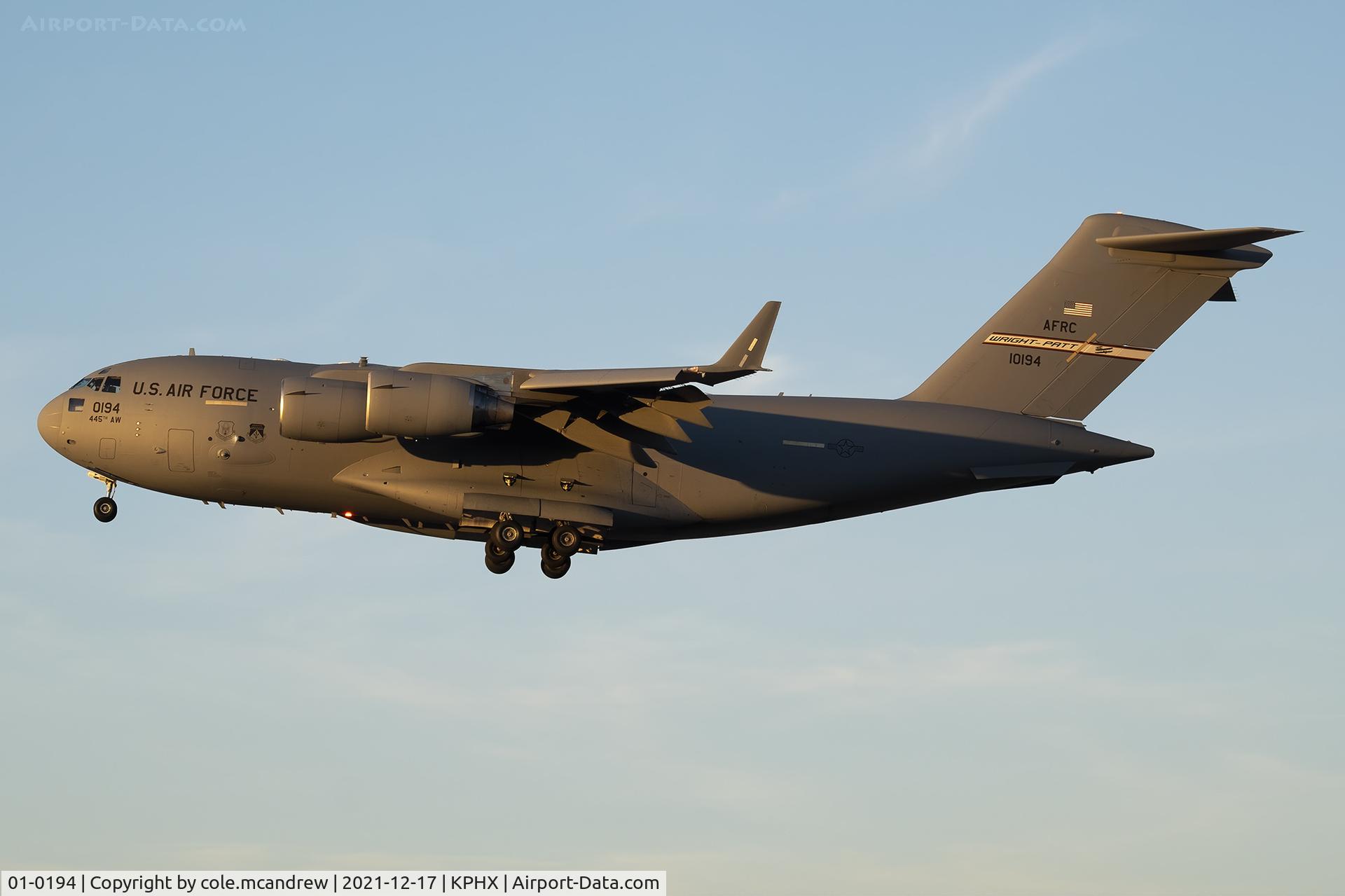 01-0194, 2001 Boeing C-17A Globemaster III C/N P-94, RCH9304