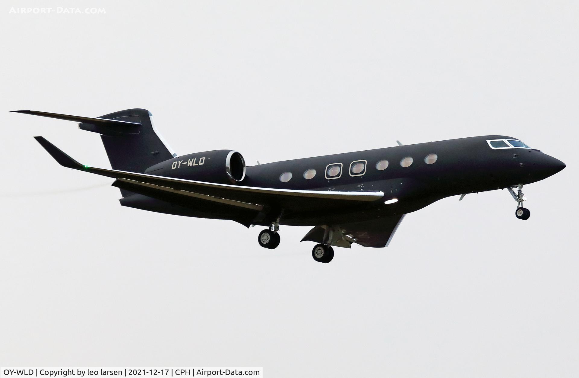 OY-WLD, 2018 Gulfstream Aerospace GVII-G500 C/N 72019, Copenhagen 17.12.2021