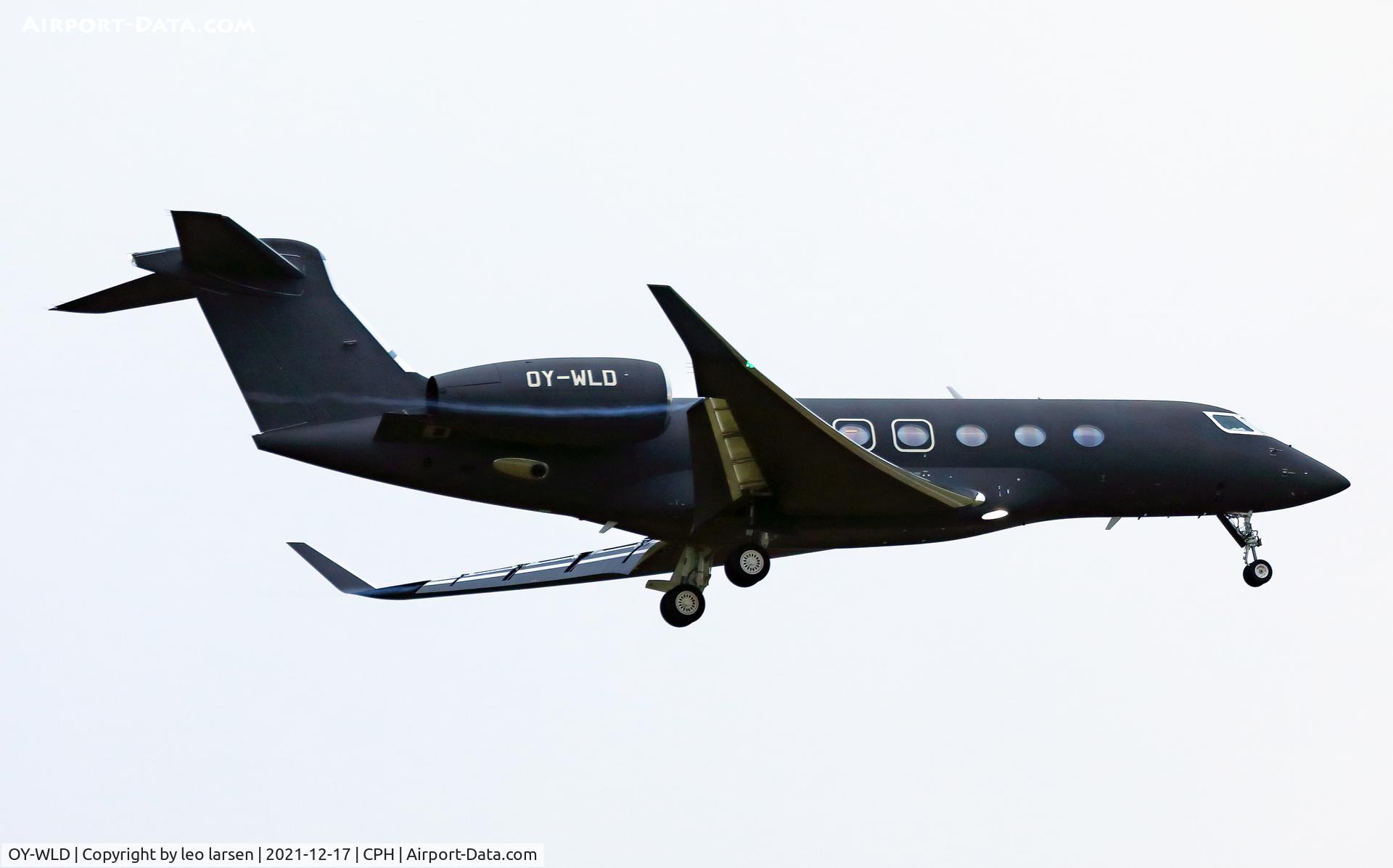 OY-WLD, 2018 Gulfstream Aerospace GVII-G500 C/N 72019, Copenhagen 17.12.2021