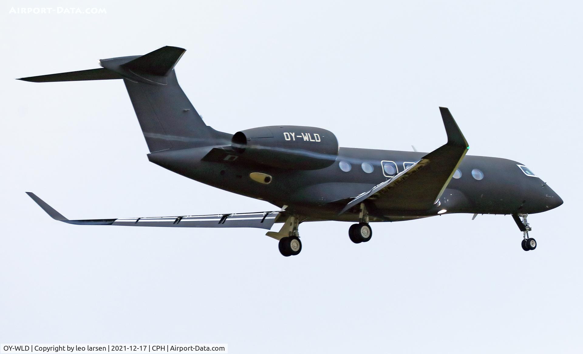 OY-WLD, 2018 Gulfstream Aerospace GVII-G500 C/N 72019, Copenhagen 17.12.2021
