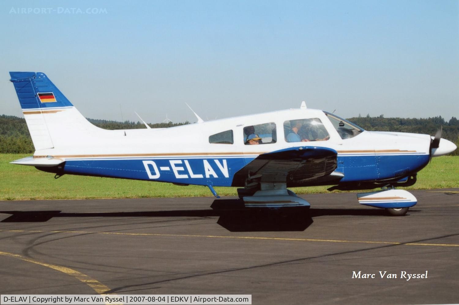 D-ELAV, 1981 Piper PA-28-181 Archer II C/N 28-8190151, At Dahlemer-Binz.