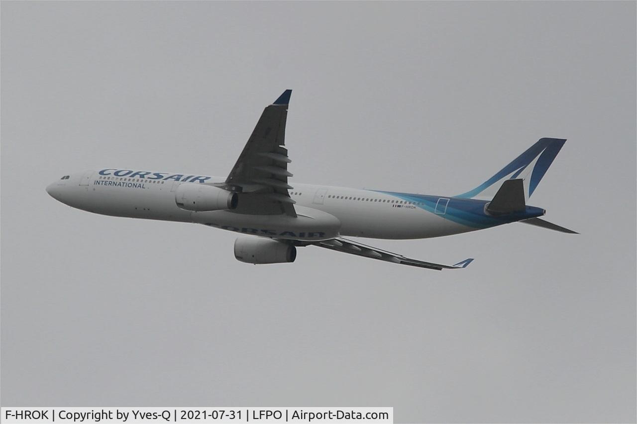 F-HROK, 2010 Airbus A330-343 C/N 1103, Airbus A330-343, Climbing from rwy 24, Paris Orly Airport (LFPO-ORY)