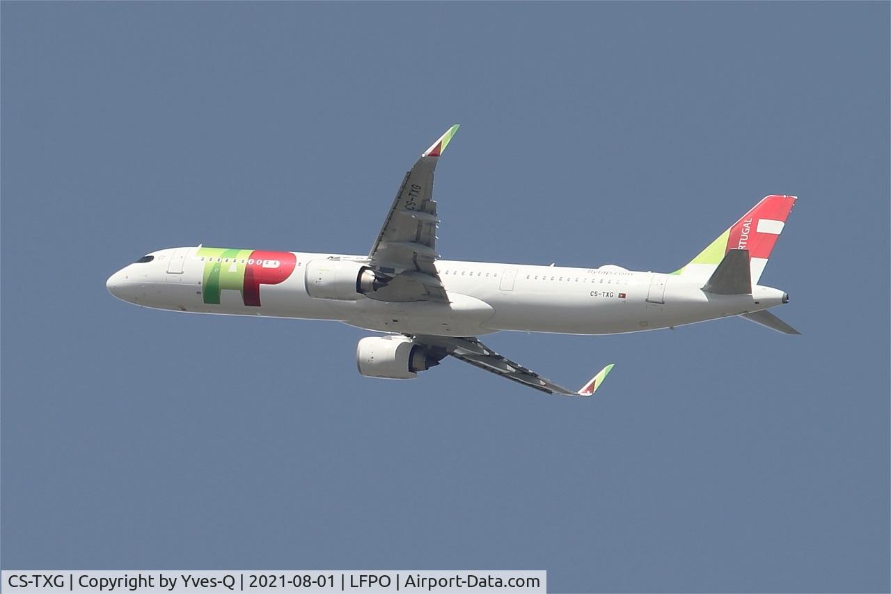 CS-TXG, 2021 Airbus A321-251NX C/N 10157, Airbus 321-251NXLR, Climbing from rwy 24, Paris Orly Airport (LFPO-ORY)