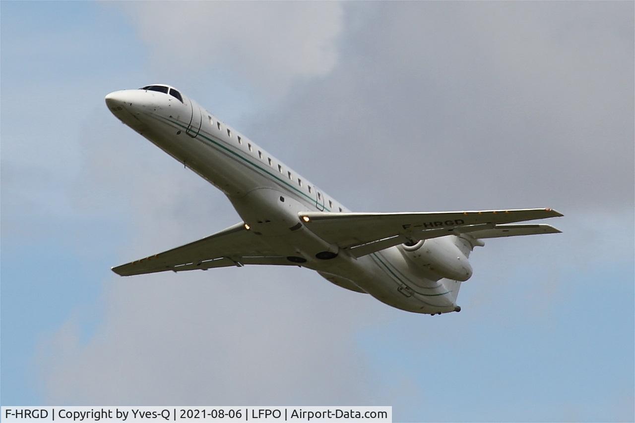 F-HRGD, 2001 Embraer EMB-145LU (ERJ-145LU) C/N 145369, Embraer ERJ-145LU, Take off rwy 24, Paris Orly airport (LFPO-ORY)