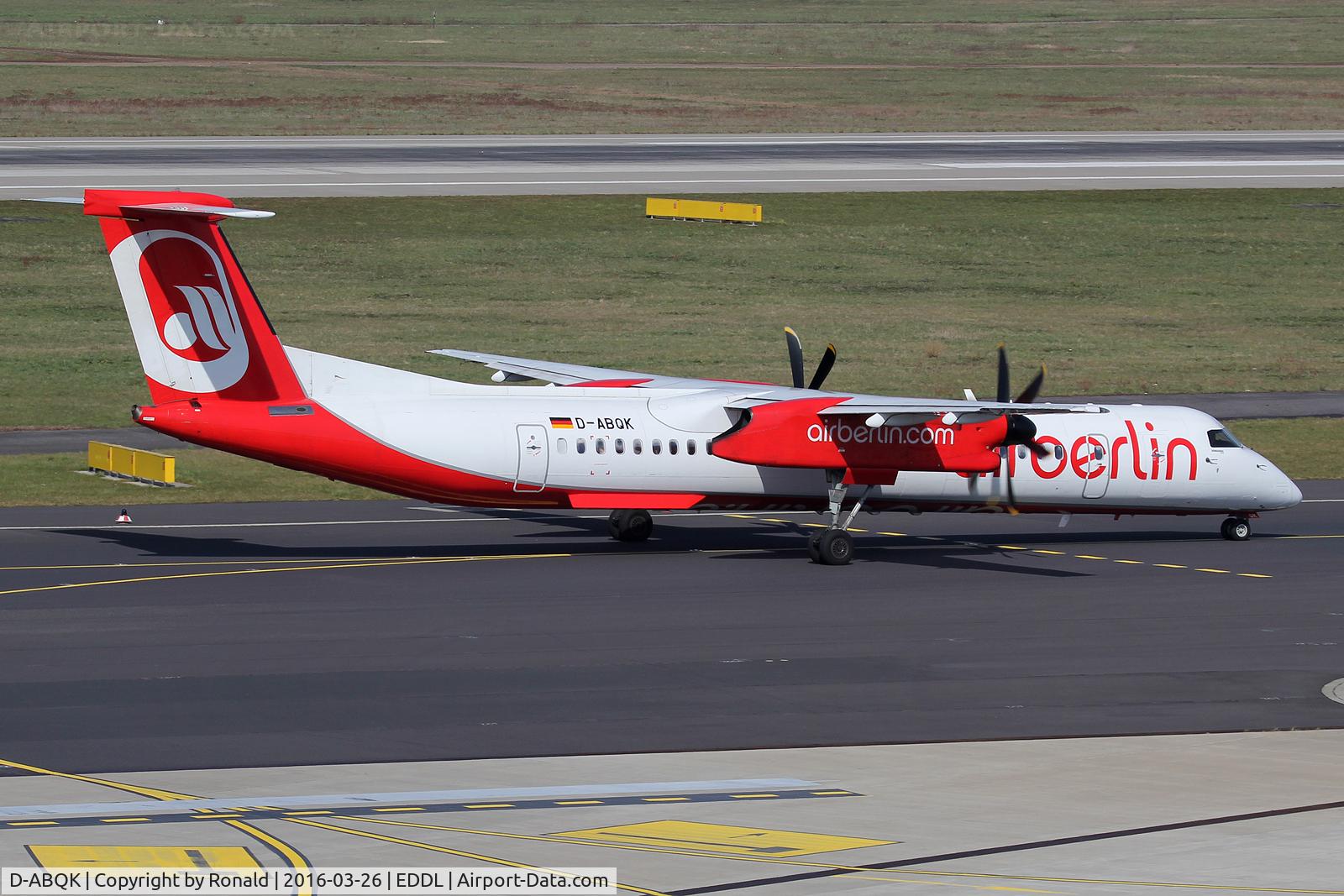 D-ABQK, 2009 De Havilland Canada DHC-8-402Q Dash 8 Dash 8 C/N 4265, at dus