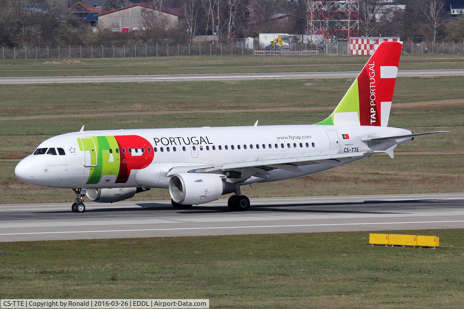 CS-TTE, 1998 Airbus A319-111 C/N 821, at dus