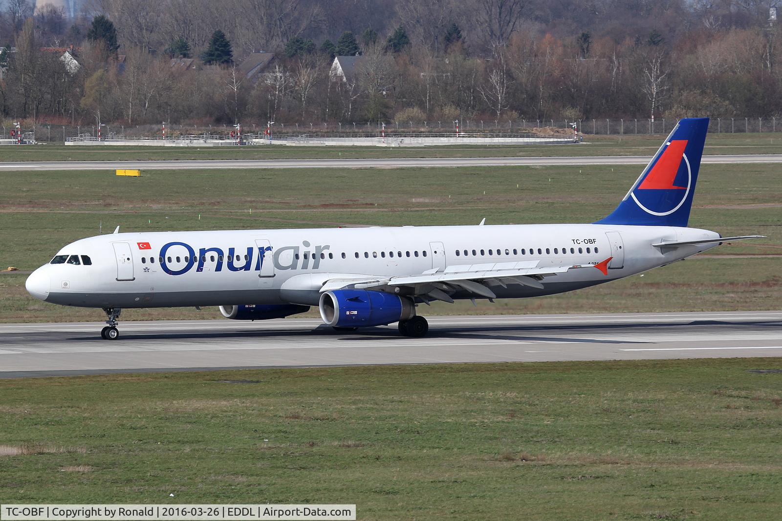 TC-OBF, 1999 Airbus A321-131 C/N 963, at dus