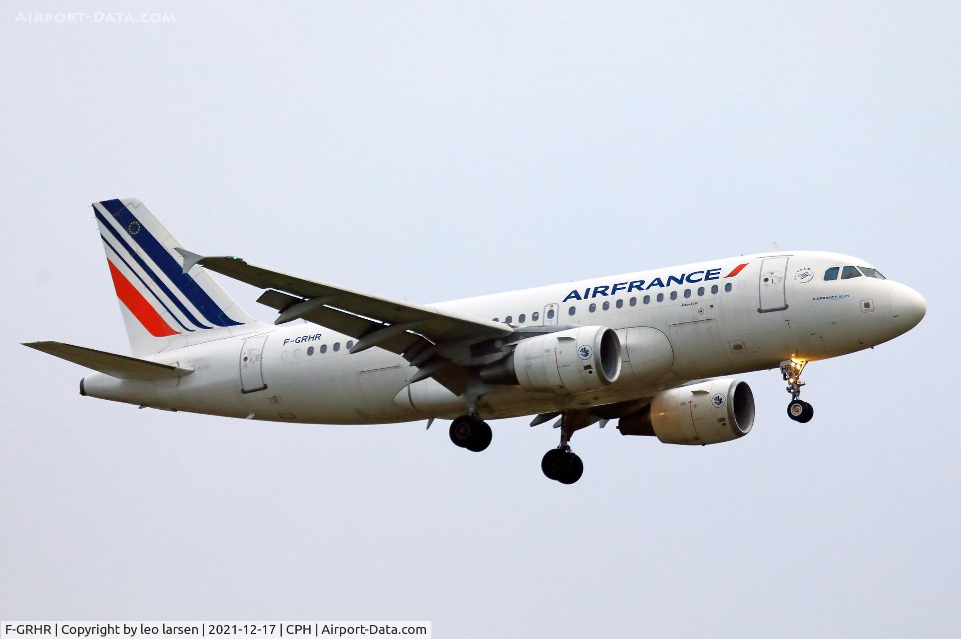F-GRHR, 2001 Airbus A319-111 C/N 1415, Copenhagen 17.12.2021