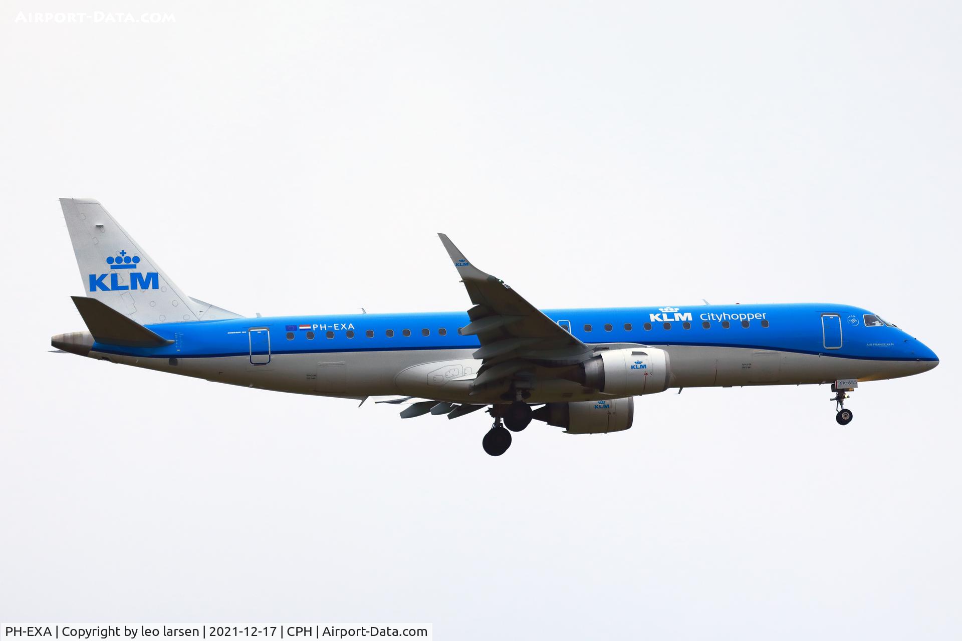 PH-EXA, 2013 Embraer 190LR (ERJ-190-100LR) C/N 19000655, Copenhagen 17.12.2021