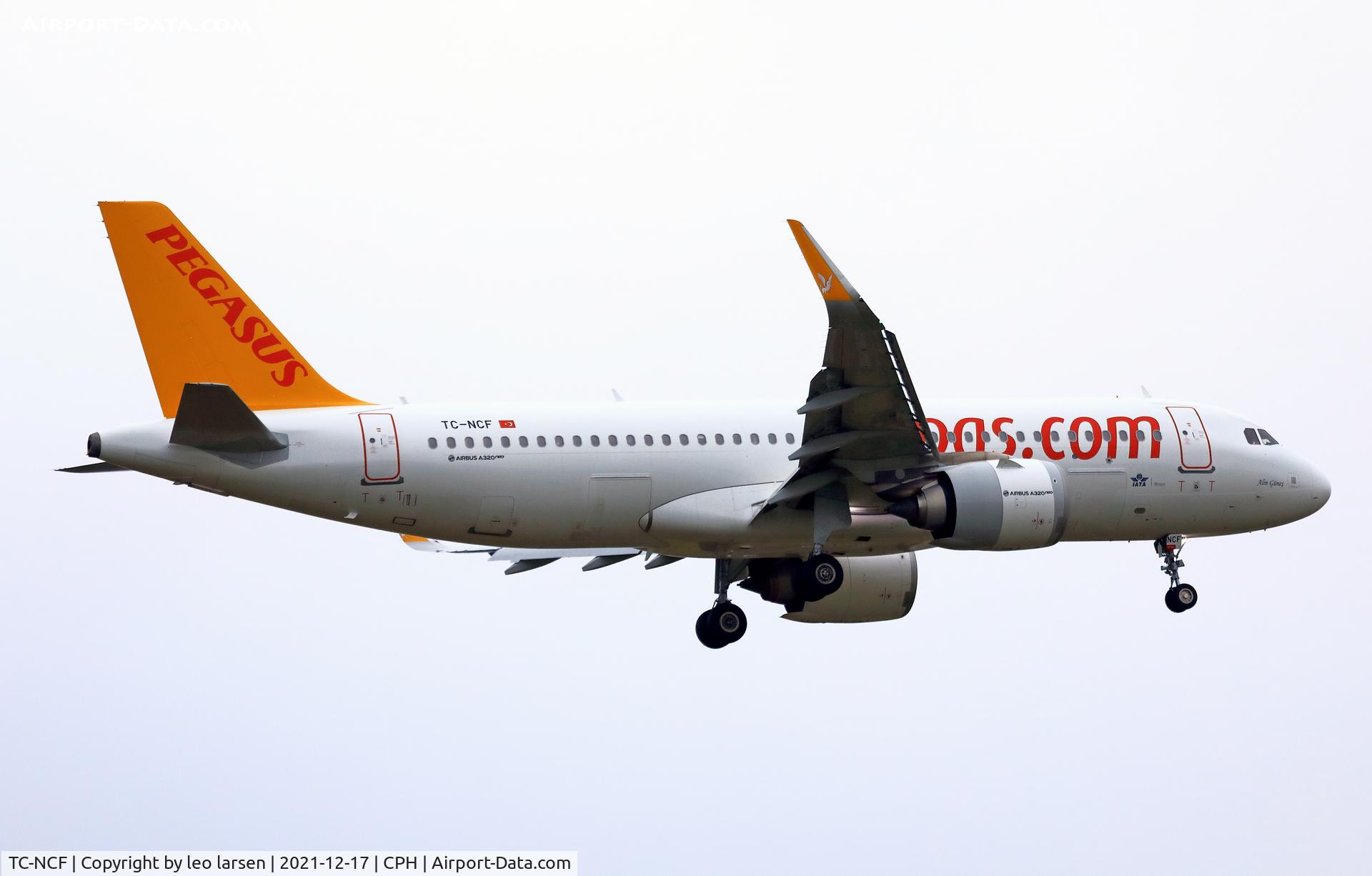 TC-NCF, 2019 Airbus A320-251N C/N 8956, Copenhagen 17.12.2021