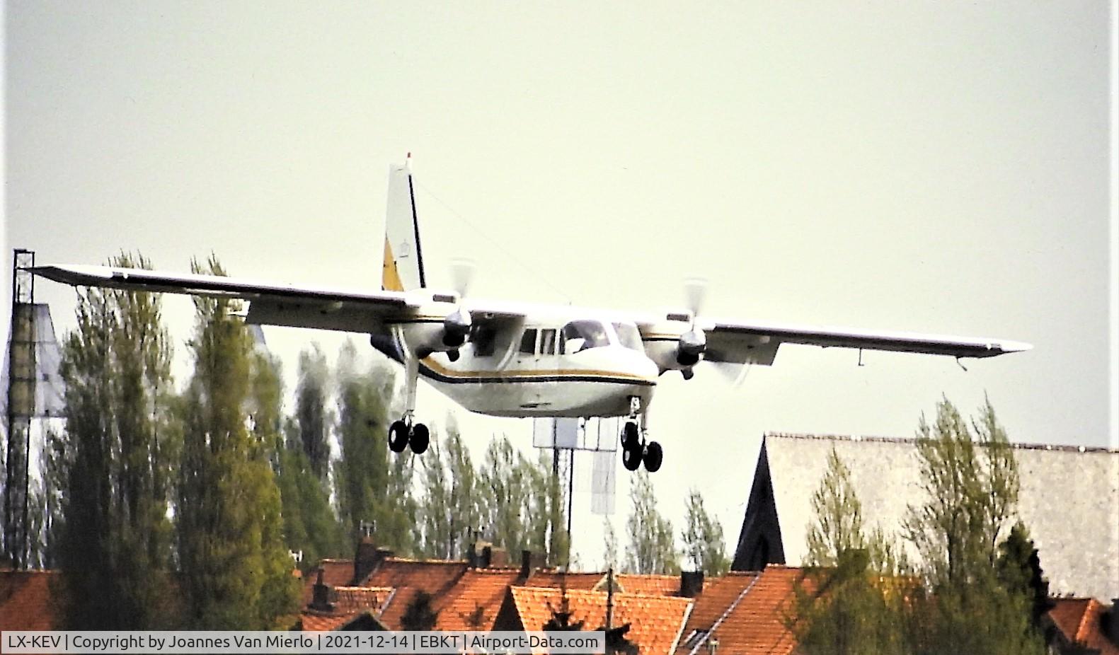 LX-KEV, 1981 Pilatus Britten-Norman BN-2T Islander C/N 2102, Slide scan