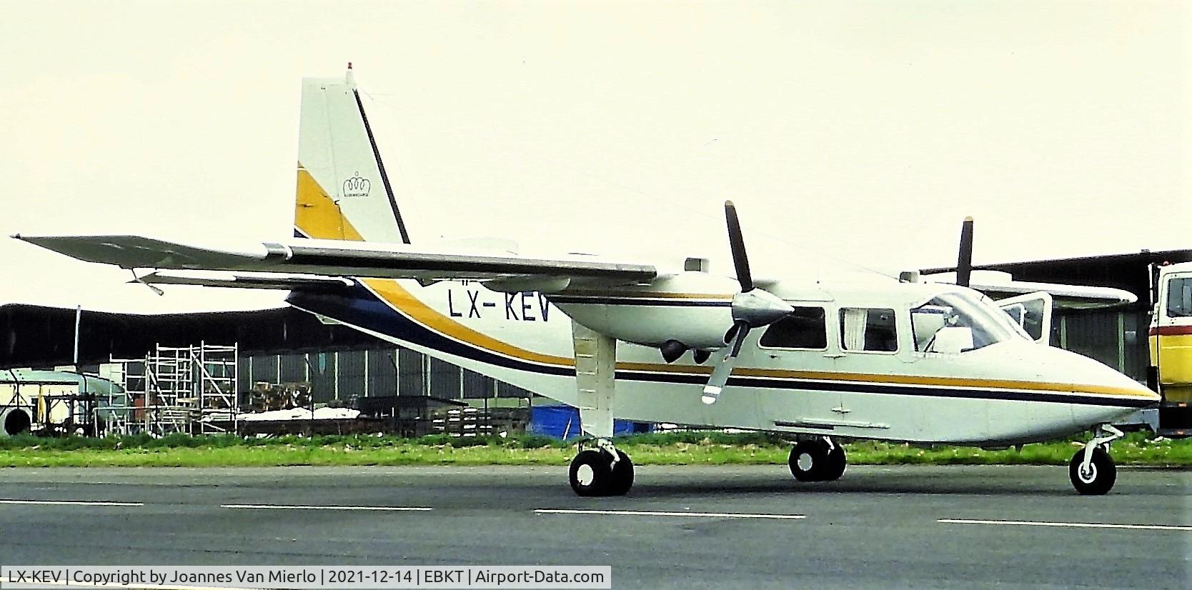 LX-KEV, 1981 Pilatus Britten-Norman BN-2T Islander C/N 2102, Slide scan