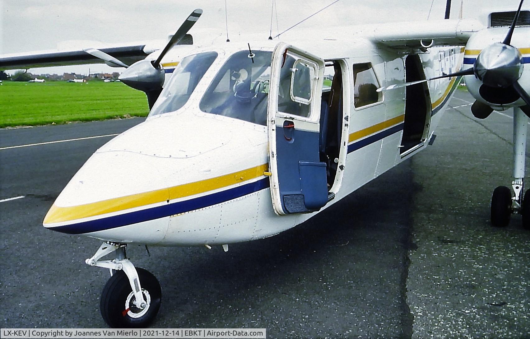 LX-KEV, 1981 Pilatus Britten-Norman BN-2T Islander C/N 2102, Slide scan