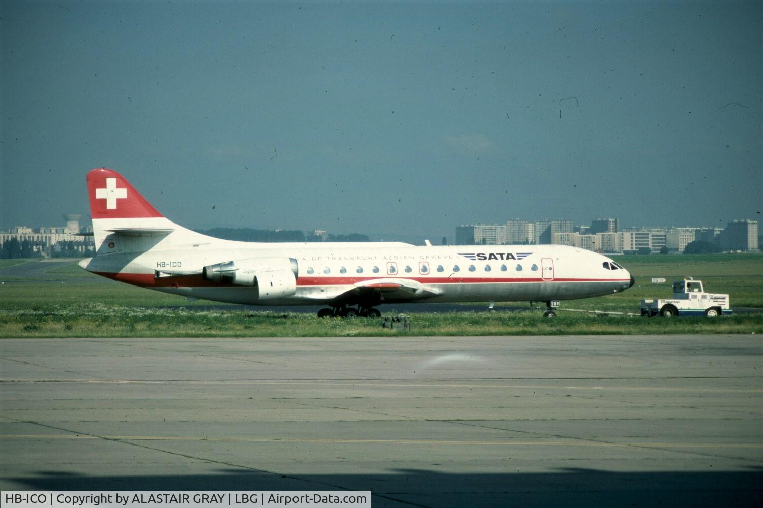 HB-ICO, 1969 Sud Aviation SE-210 Caravelle 10B1R C/N 255, in 1978 this bird was owned by SATA.