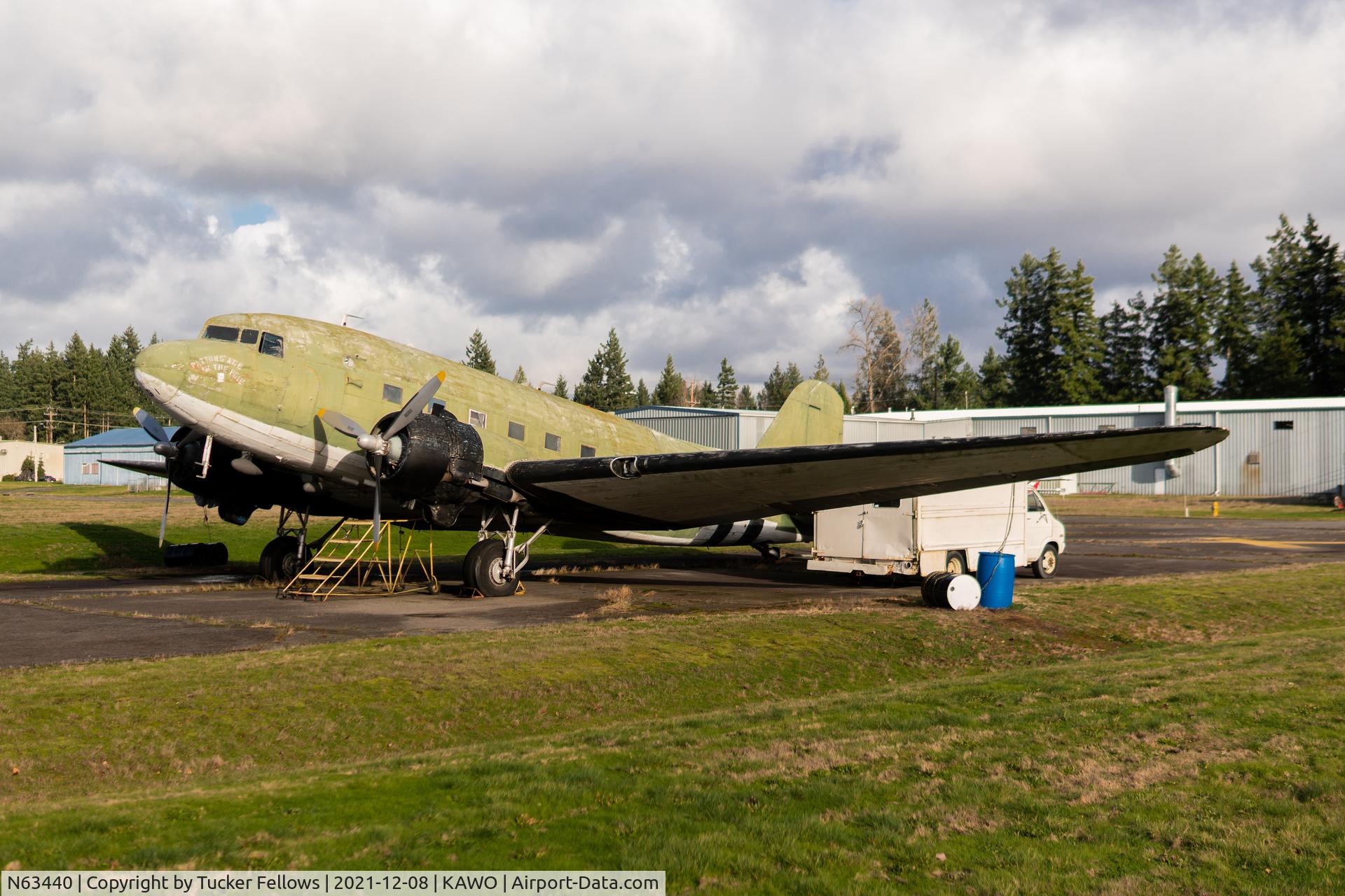 N63440, 1944 Douglas DC3C-S1C3G (C-47A) C/N 20194, December 8, 2021 at KAWO