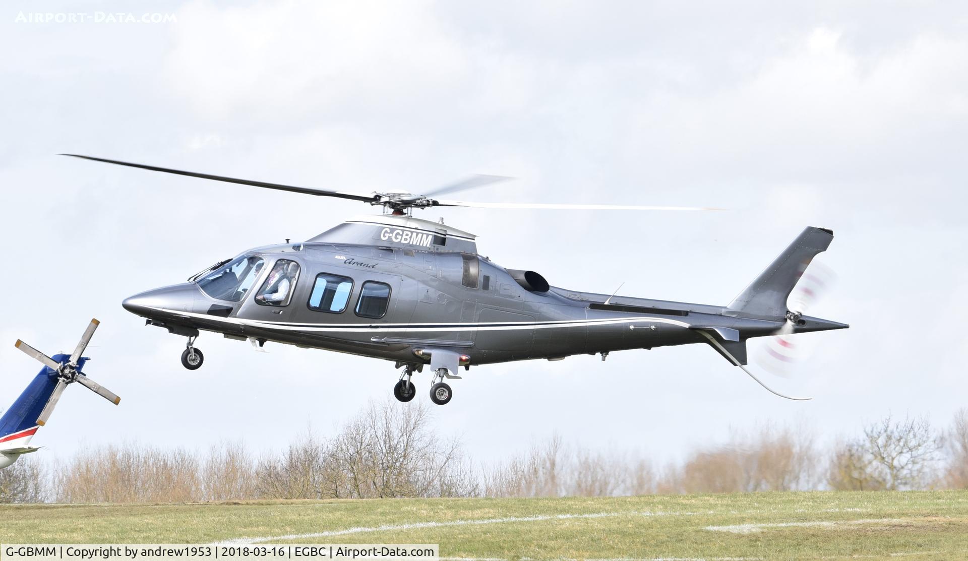 G-GBMM, 2005 Agusta A-109S Grand C/N 22009, G-GBMM at Cheltenham Racecourse.