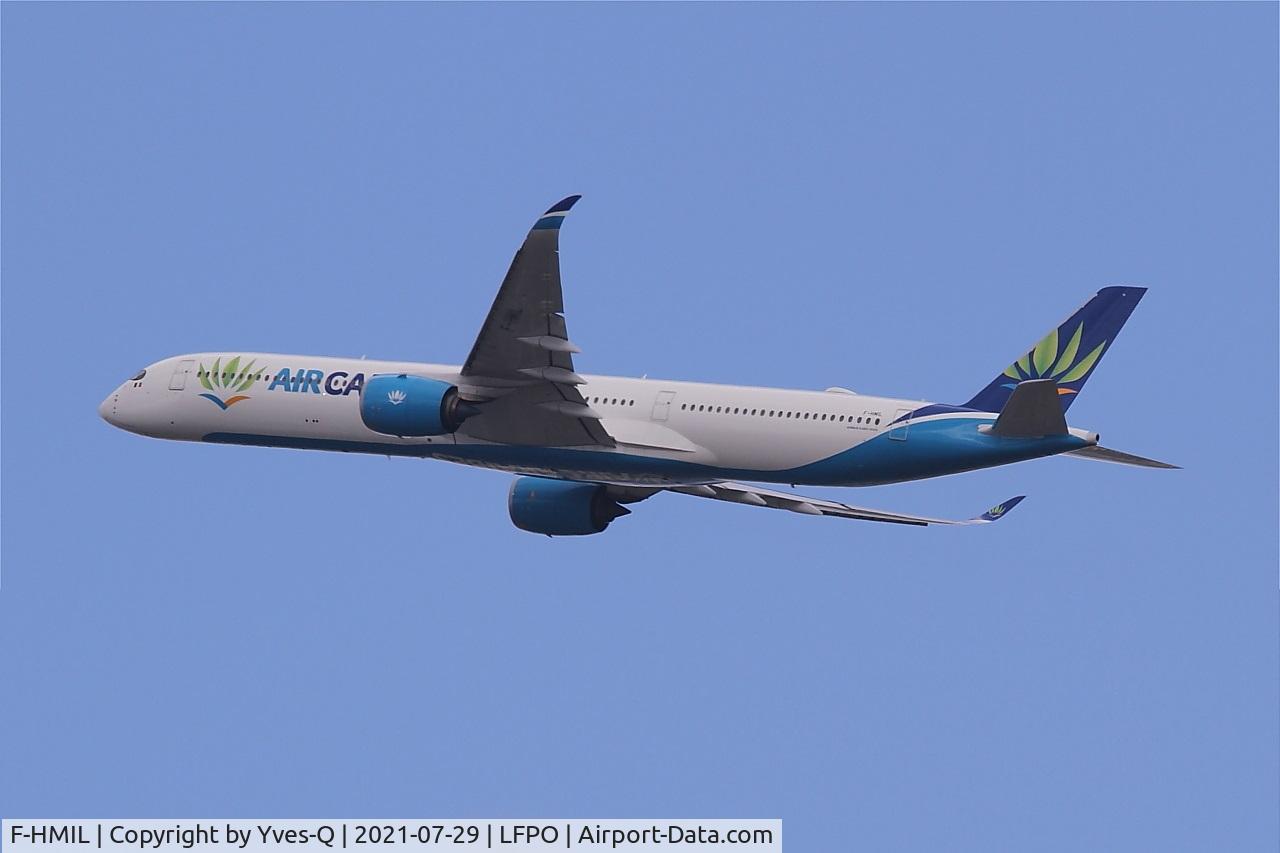 F-HMIL, 2016 Airbus A350-1041 C/N 0065, Airbus A350-1041, Climbing from rwy 24, Paris Orly Airport (LFPO-ORY)