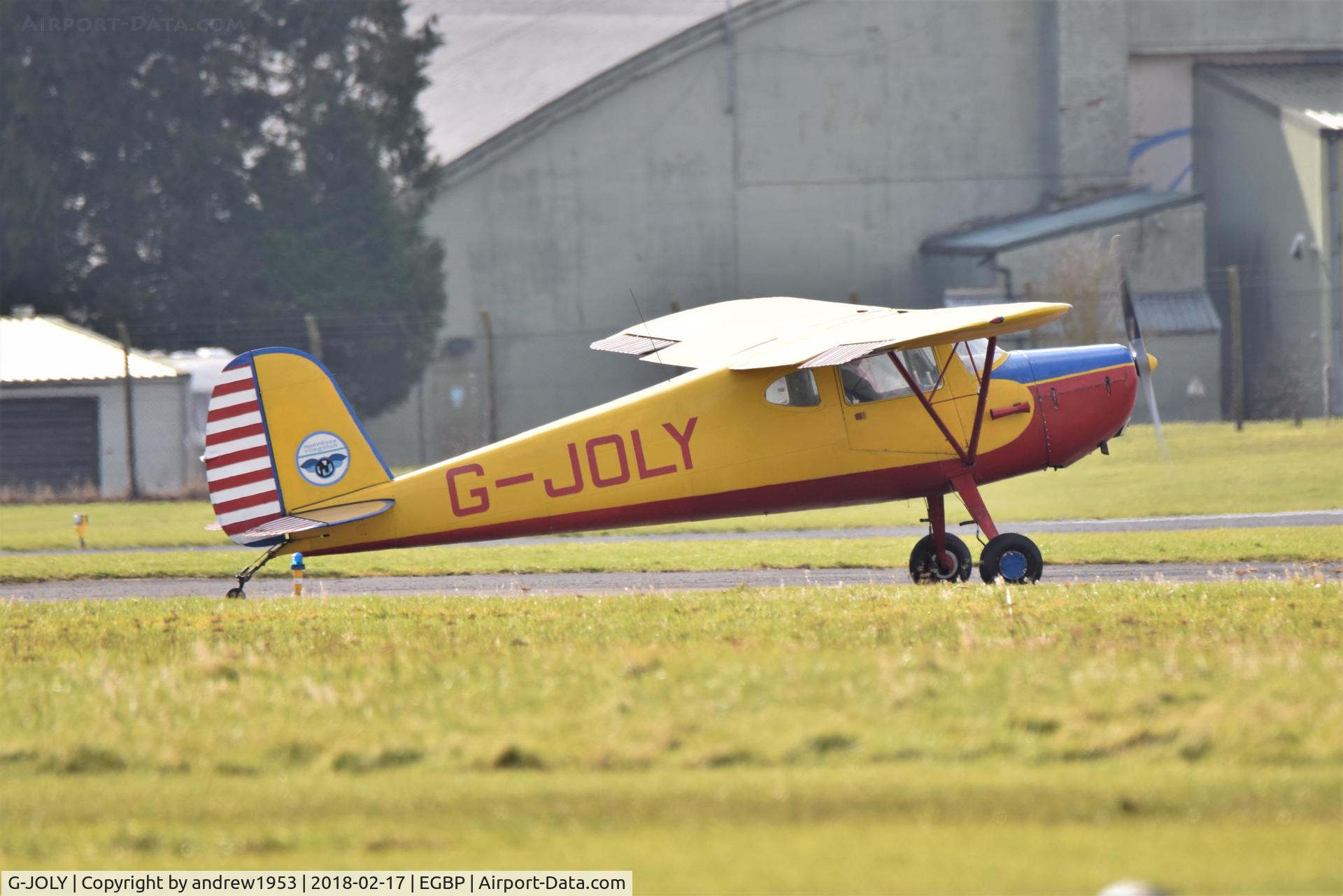 G-JOLY, 1947 Cessna 120 C/N 13872, G-JOLY at Cotswold Airport.