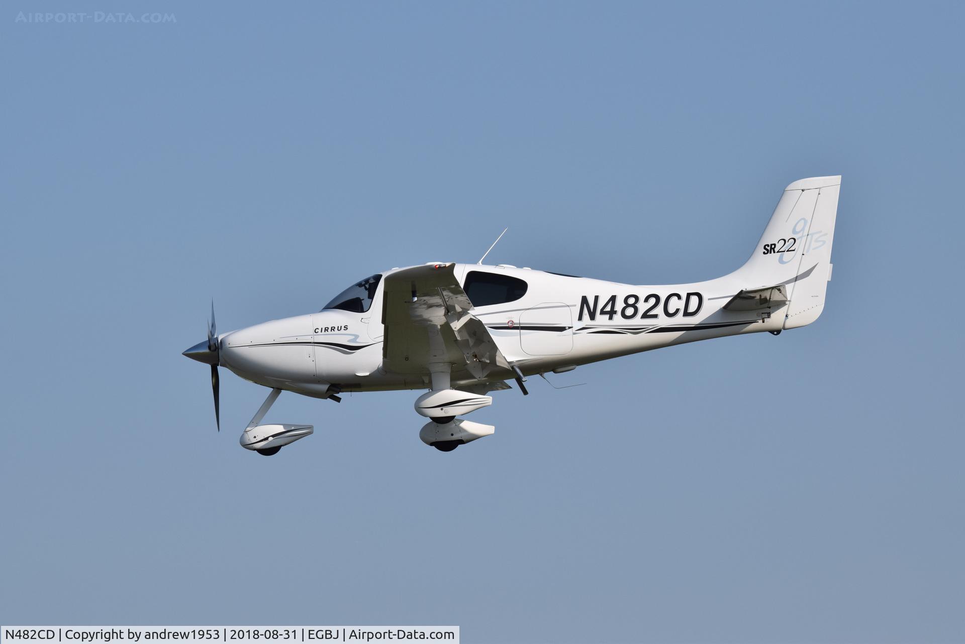 N482CD, 2005 Cirrus SR22 C/N 1482, N482CD at Gloucestershire Airport.