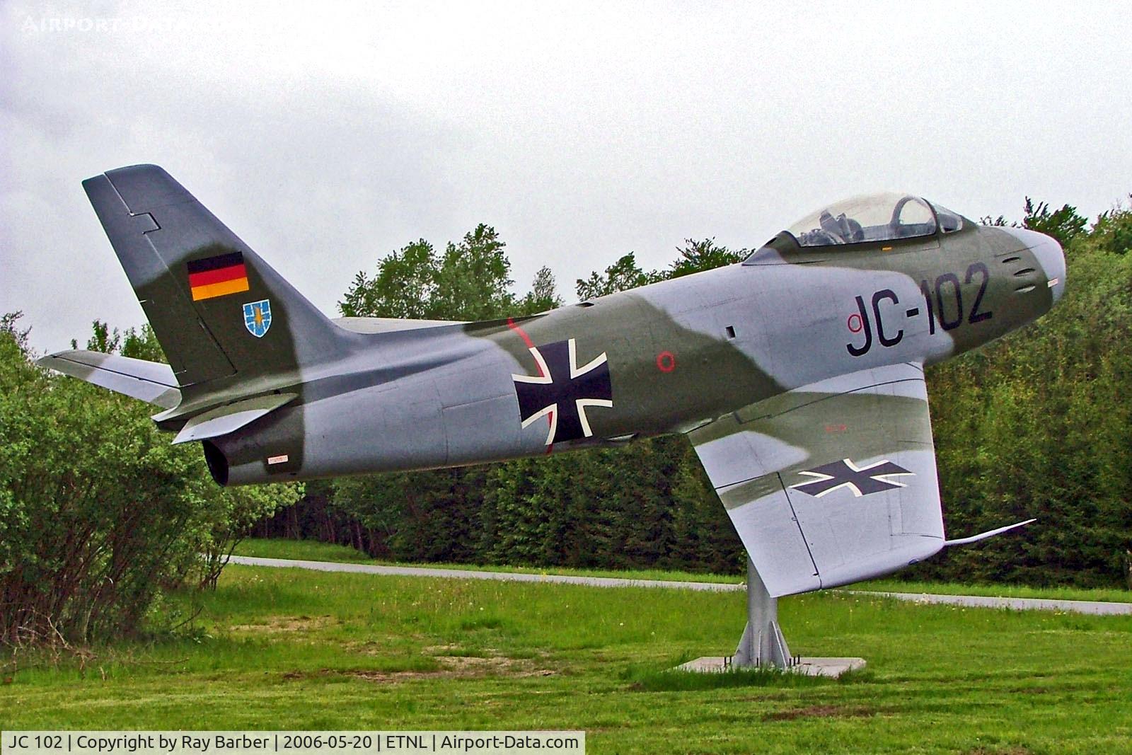 JC 102, Canadair CL-13B Sabre 6 C/N S6-1691, JC+102   (JC-102) Canadair CL-13B Sabre 6 [S6-1691] (Ex German Air Force) Rostock-Laage~D 20/05/2006