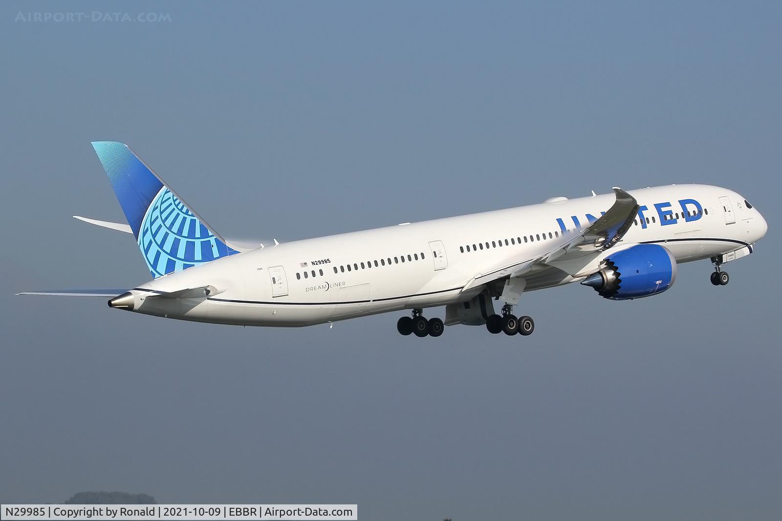 N29985, 2021 Boeing 787-9 Dreamliner Dreamliner C/N 66144, at bru