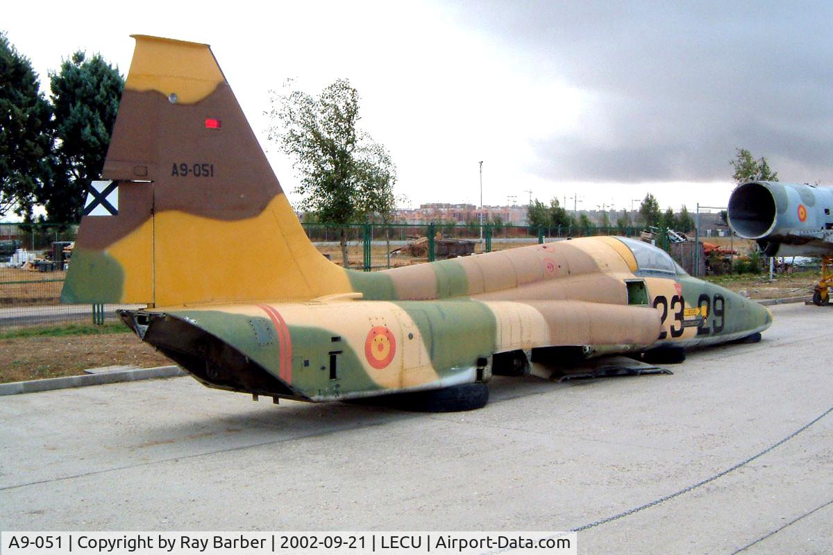 A9-051, 1962 Northrop (CASA) SF-5A Freedom Fighter C/N 2051, A.9-051   CASA / Northrop SF-5A Freedom Fighter [2051] (Ex Spanish Air Force / Museo del Aire) Madrid-Cuatro Vientos~EC 21/09/2002
