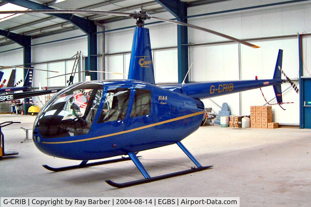 G-CRIB, 2001 Robinson R44 Raven C/N 0980, G-CRIB   Robinson R-44 Raven [0980] (Cribarth Helicopters) Shobdon~G 14/08/2004