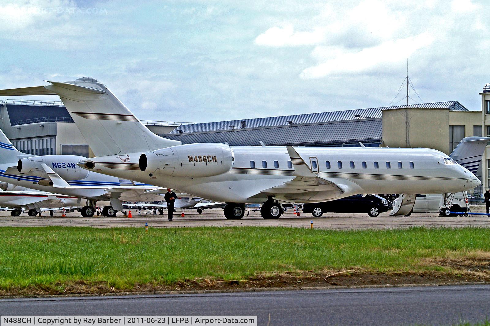 N488CH, 2004 Bombardier BD-700-1A10 Global Express C/N 9150, N488CH   Bombardier BD-700 Global Express [9150] Paris-Orly~F 23/06/2011