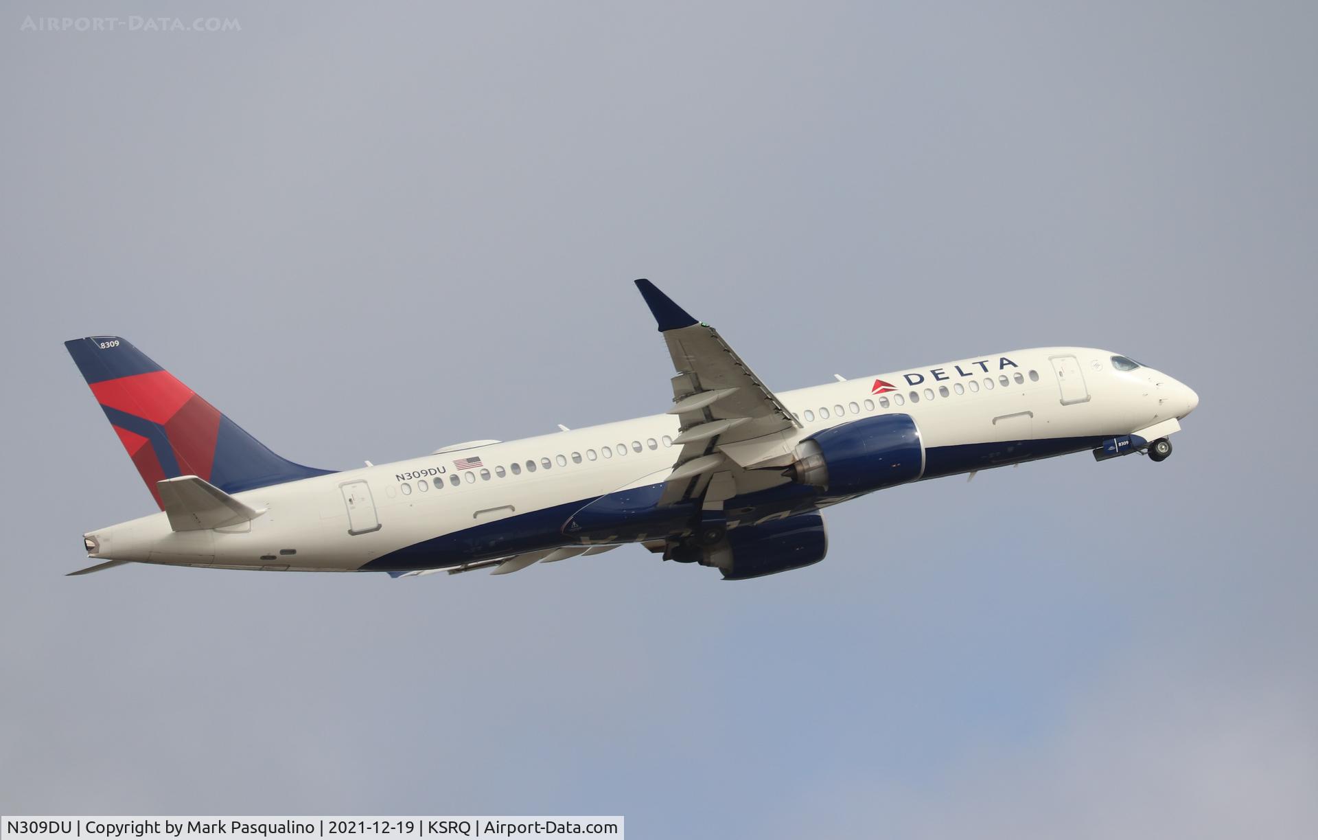 N309DU, 2021 Airbus A220-371 C/N 55107, Airbus A220-371