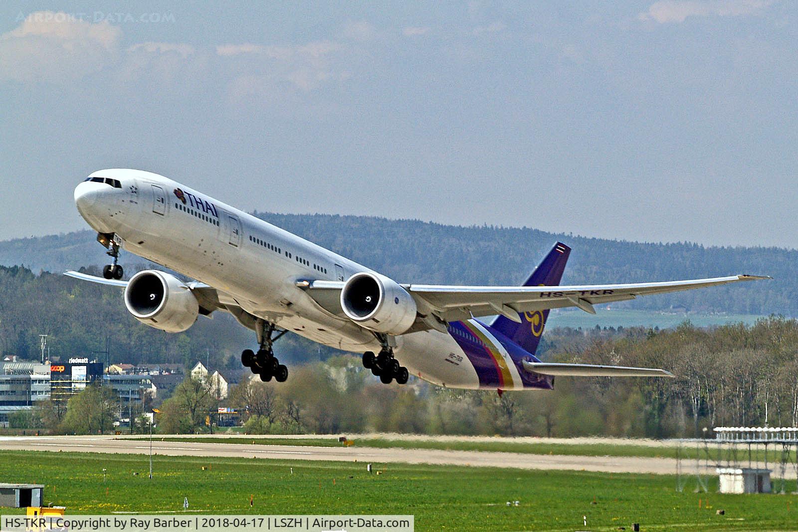 HS-TKR, 2013 Boeing 777-3AL/ER C/N 41527, HS-TKR   Boeing 777-3ALER [41527] (Thai Airways Int'l) Zurich~HB 17/04/2018