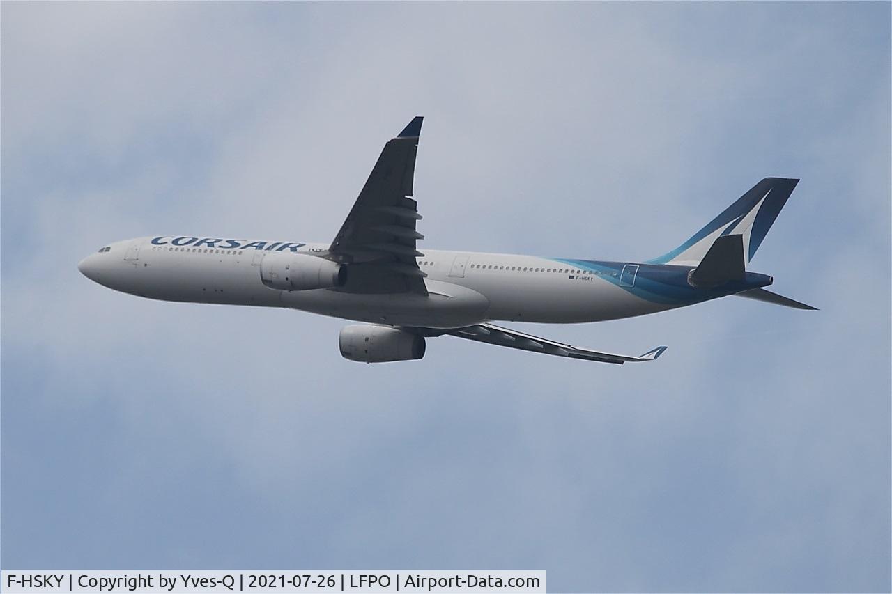 F-HSKY, 2012 Airbus A330-343 C/N 1359, Airbus A330-343, Climbing from rwy 24, Paris-Orly airport (LFPO-ORY)