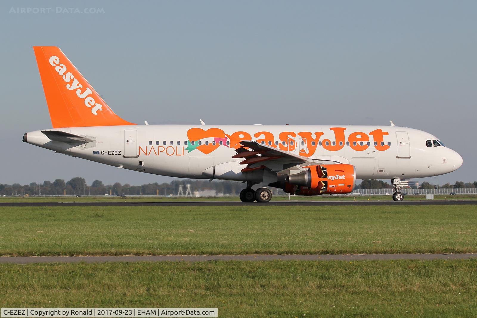 G-EZEZ, 2004 Airbus A319-111 C/N 2360, at spl