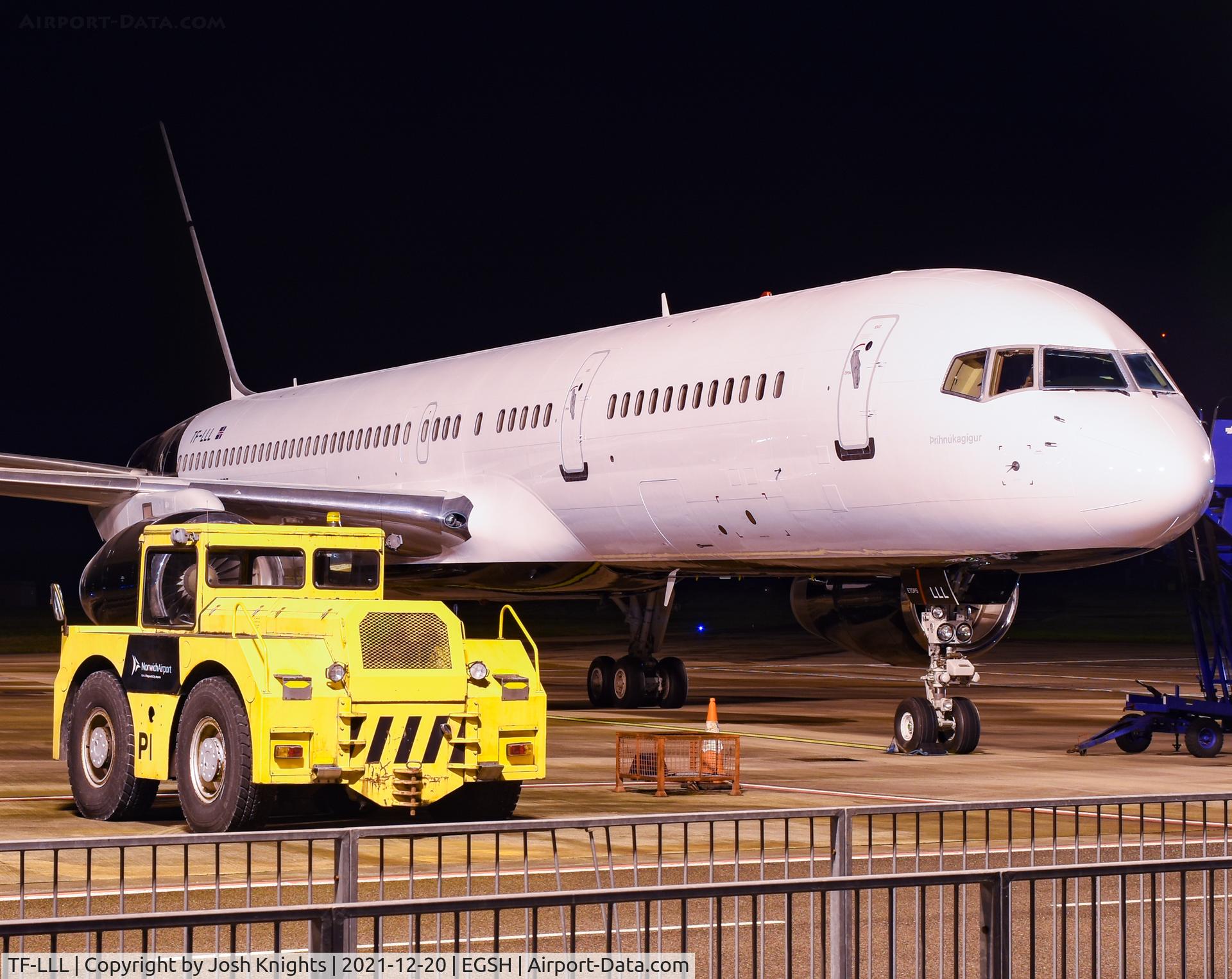 TF-LLL, 2000 Boeing 757-256 C/N 29307, On Stand After Respray.