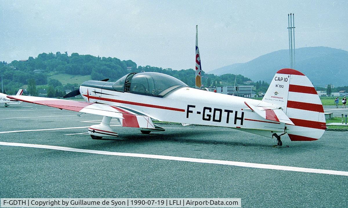 F-GDTH, 1984 Mudry CAP-10B C/N 192, At the Annemasse airport