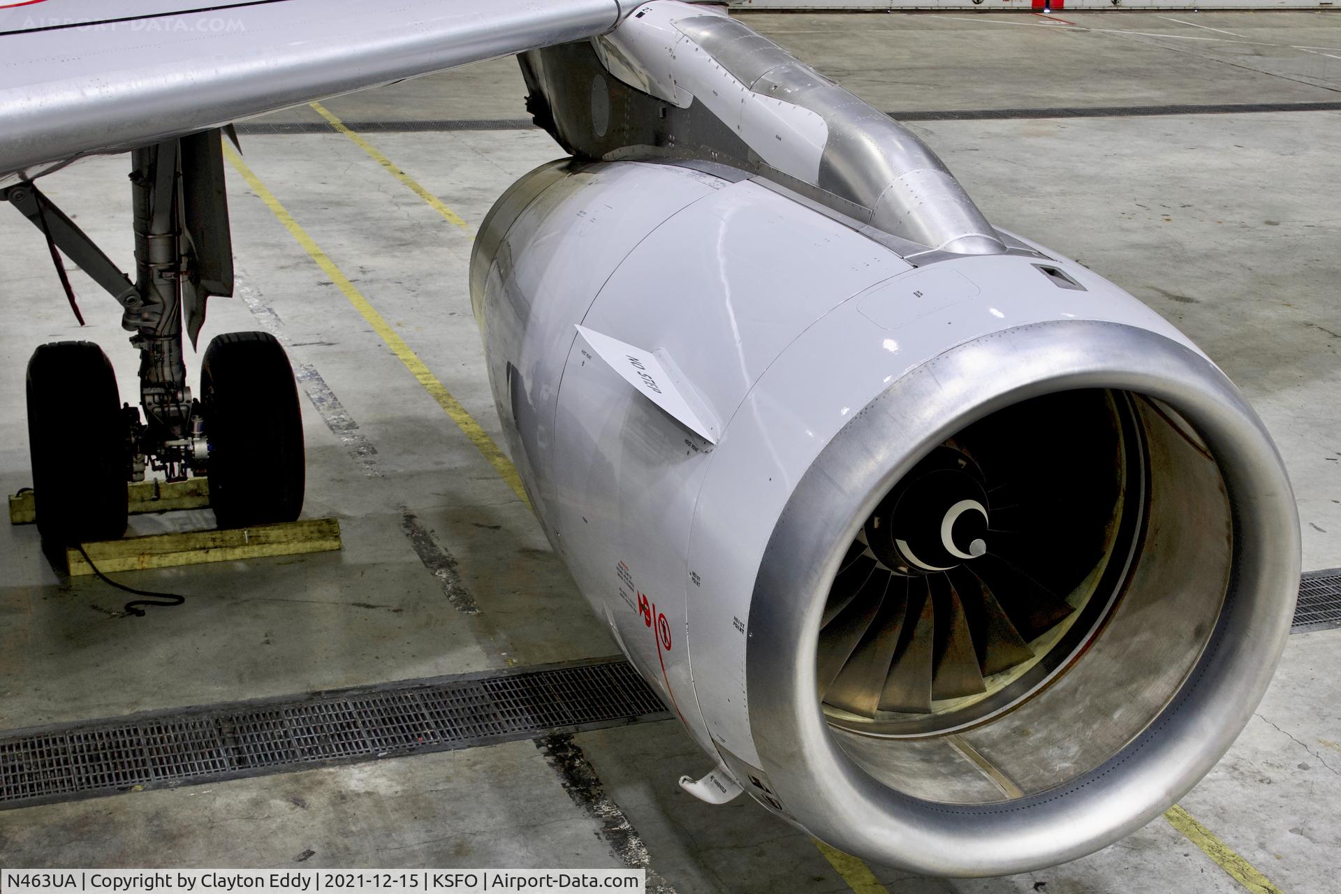 N463UA, 2000 Airbus A320-232 C/N 1282, IAE (international Aero Engines AG) SFO 2021.