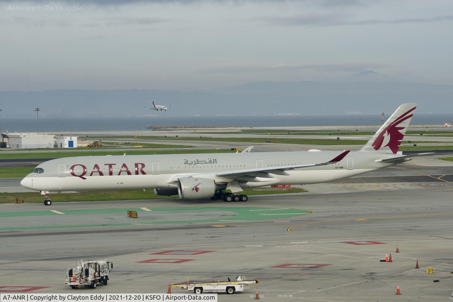 A7-ANR, 2020 Airbus A350-1041 C/N 0399, SFO 2021.