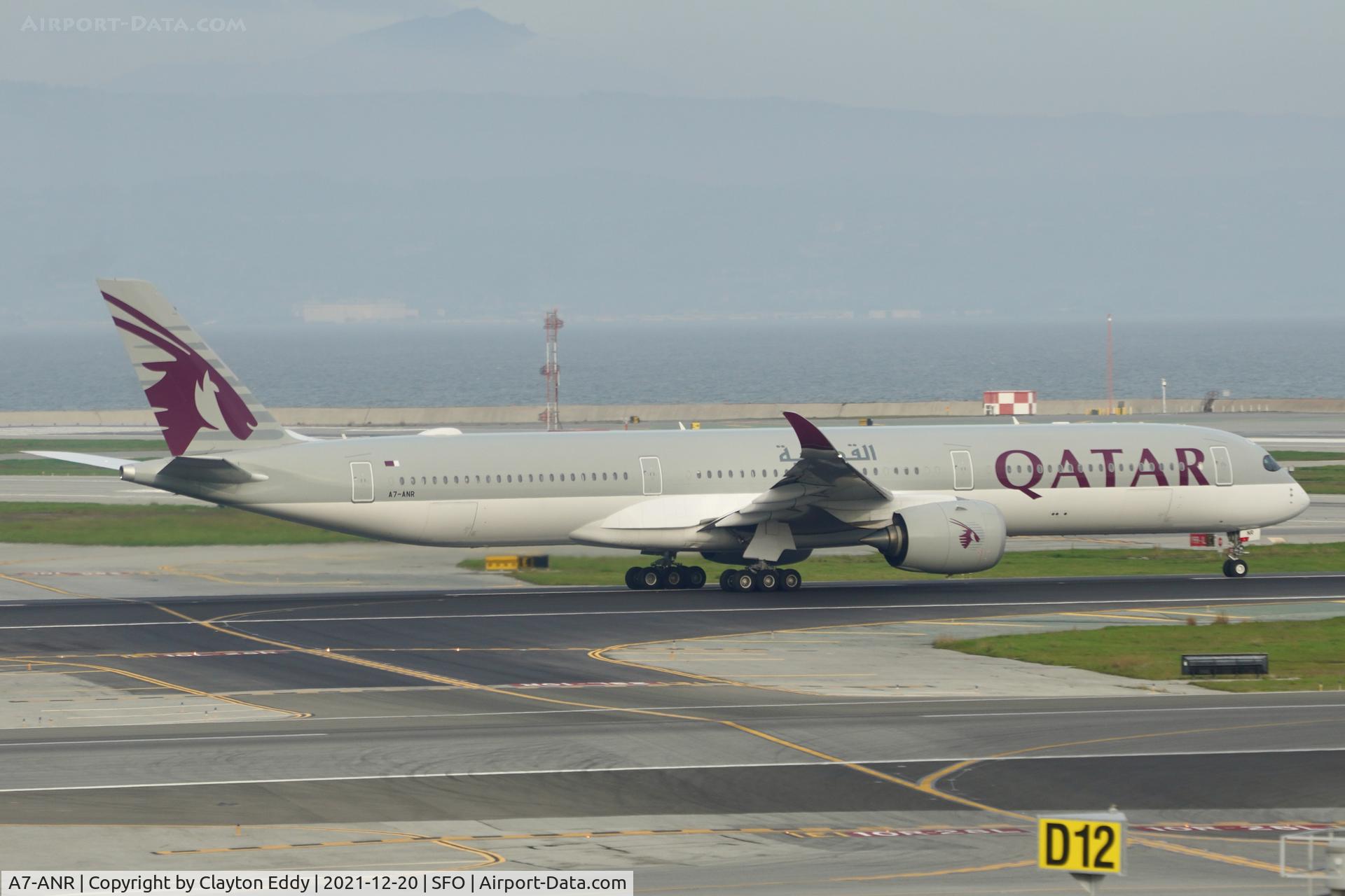 A7-ANR, 2020 Airbus A350-1041 C/N 0399, SFO 2021.