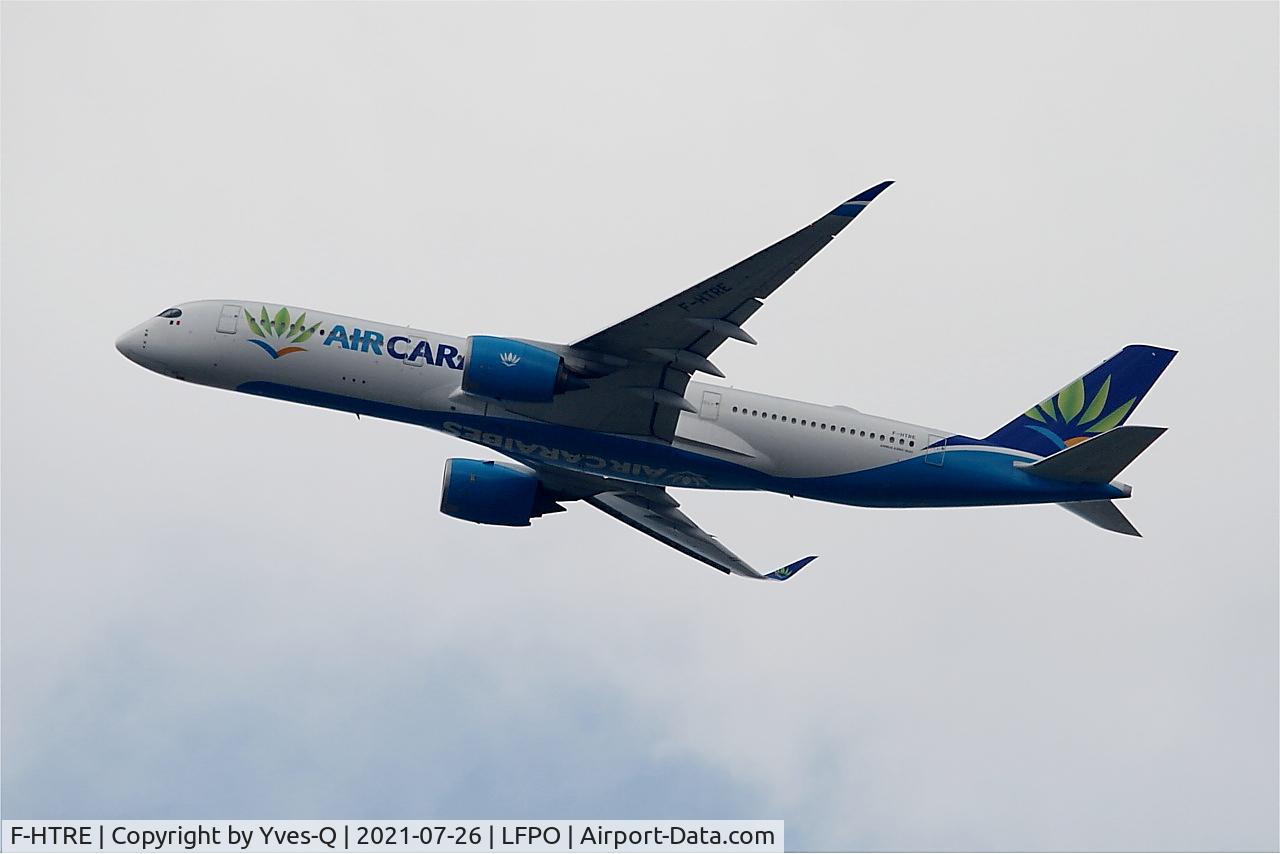 F-HTRE, 2019 Airbus A350-941 C/N 327, Airbus A350-941, Climbing from rwy 24, Paris-Orly airport (LFPO-ORY)