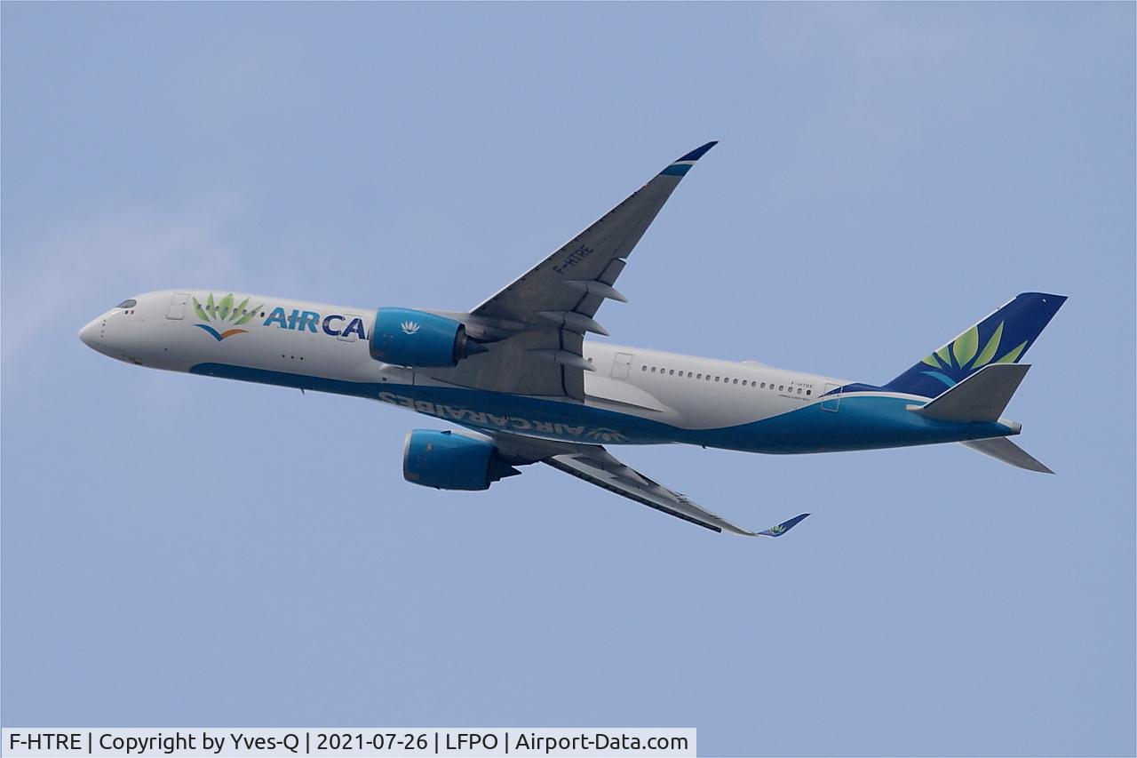 F-HTRE, 2019 Airbus A350-941 C/N 327, Airbus A350-941, Climbing from rwy 24, Paris-Orly airport (LFPO-ORY)