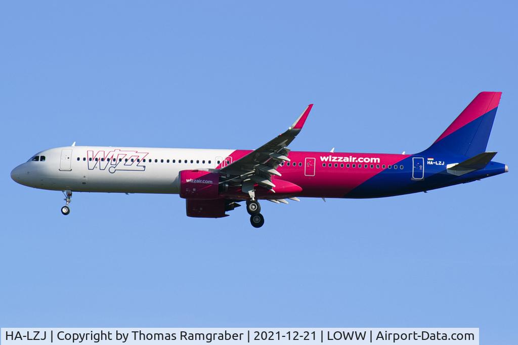 HA-LZJ, 2021 Airbus A321-271NX C/N 10616, Wizzair Airbus A321-271NX