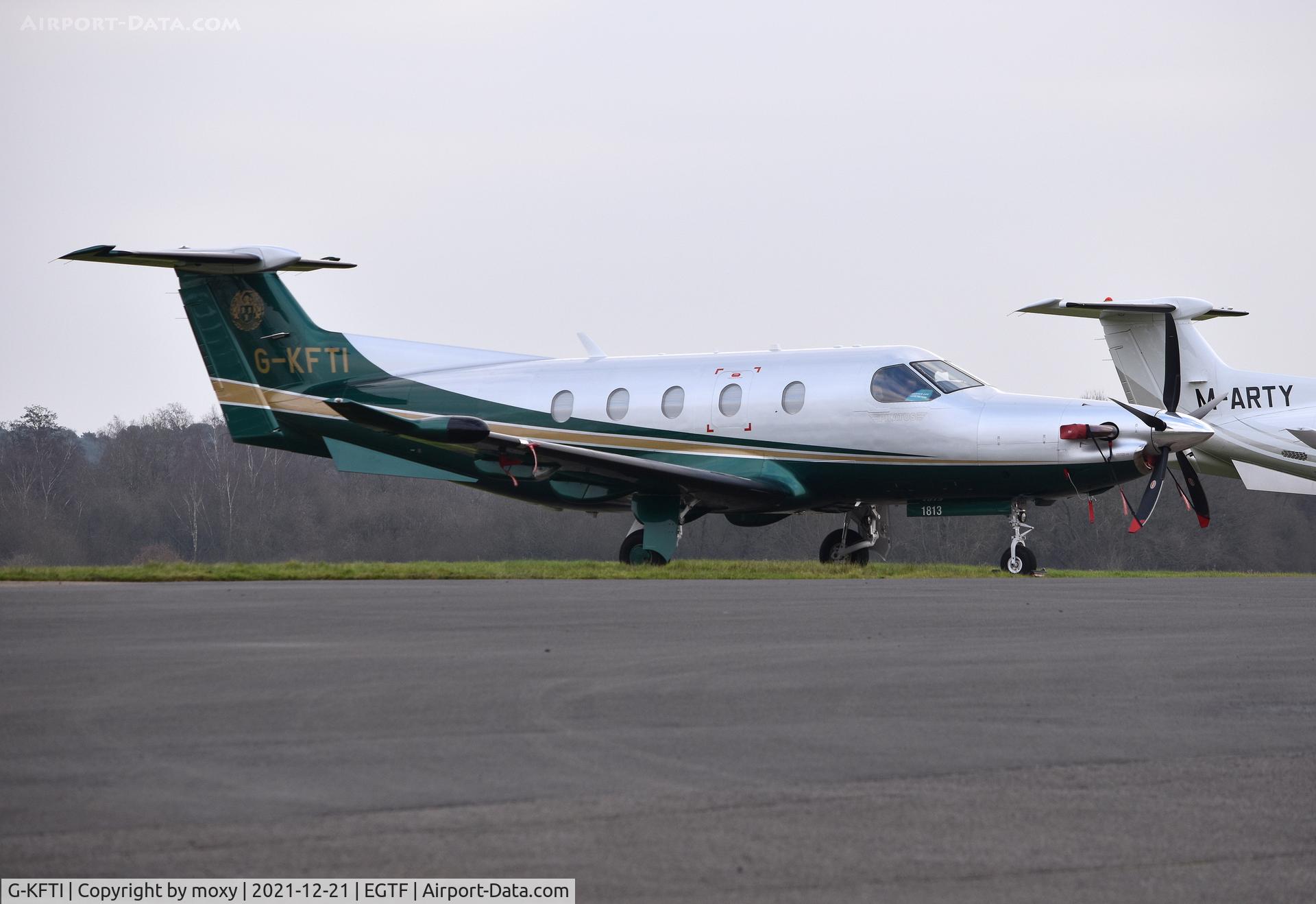 G-KFTI, 2018 Pilatus PC-12/47E C/N 1813, Pilatus PC-12/47E at Fairoaks.