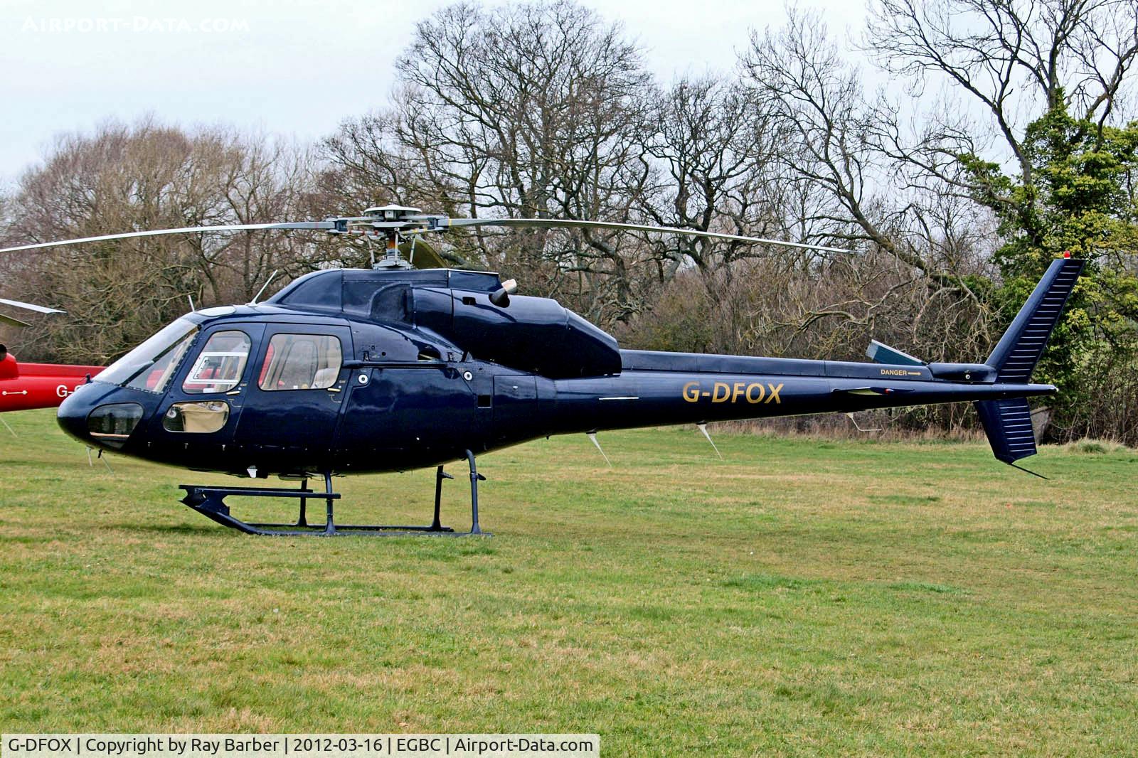 G-DFOX, 1982 Aerospatiale AS-355F-1 Twin Squirrel C/N 5203, G-DFOX   Aerospatiale AS355F1 Ecureuil II [5203] Cheltenham Racecourse~G 16/03/2012
