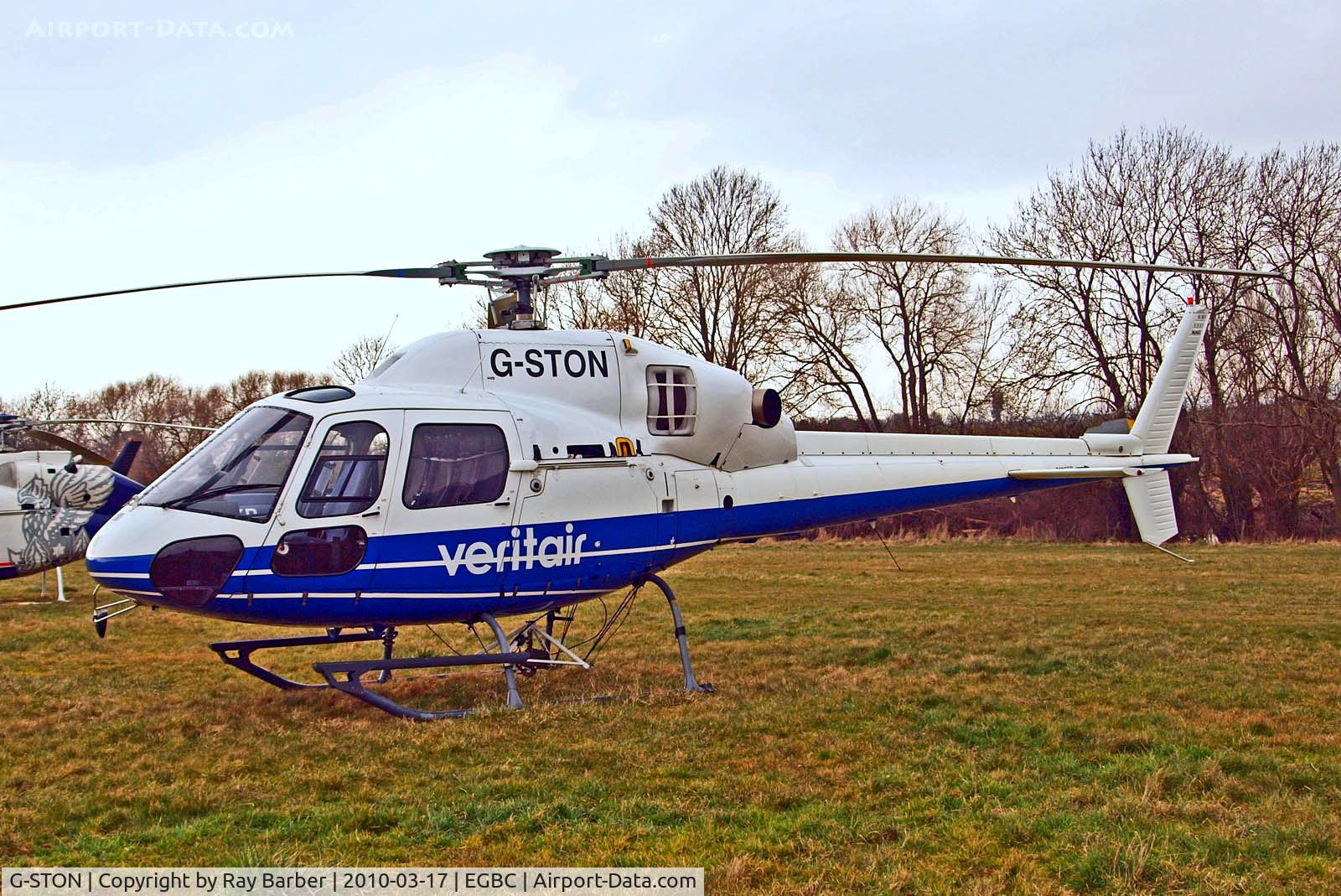 G-STON, 1999 Eurocopter AS-355N Ecureuil 2 C/N 5663, G-STON   Eurocopter AS355N Ecureuil II [5663] (Veritair / Gryphon Aviation LLP) Cheltenham Racecourse~G 17/03/2010