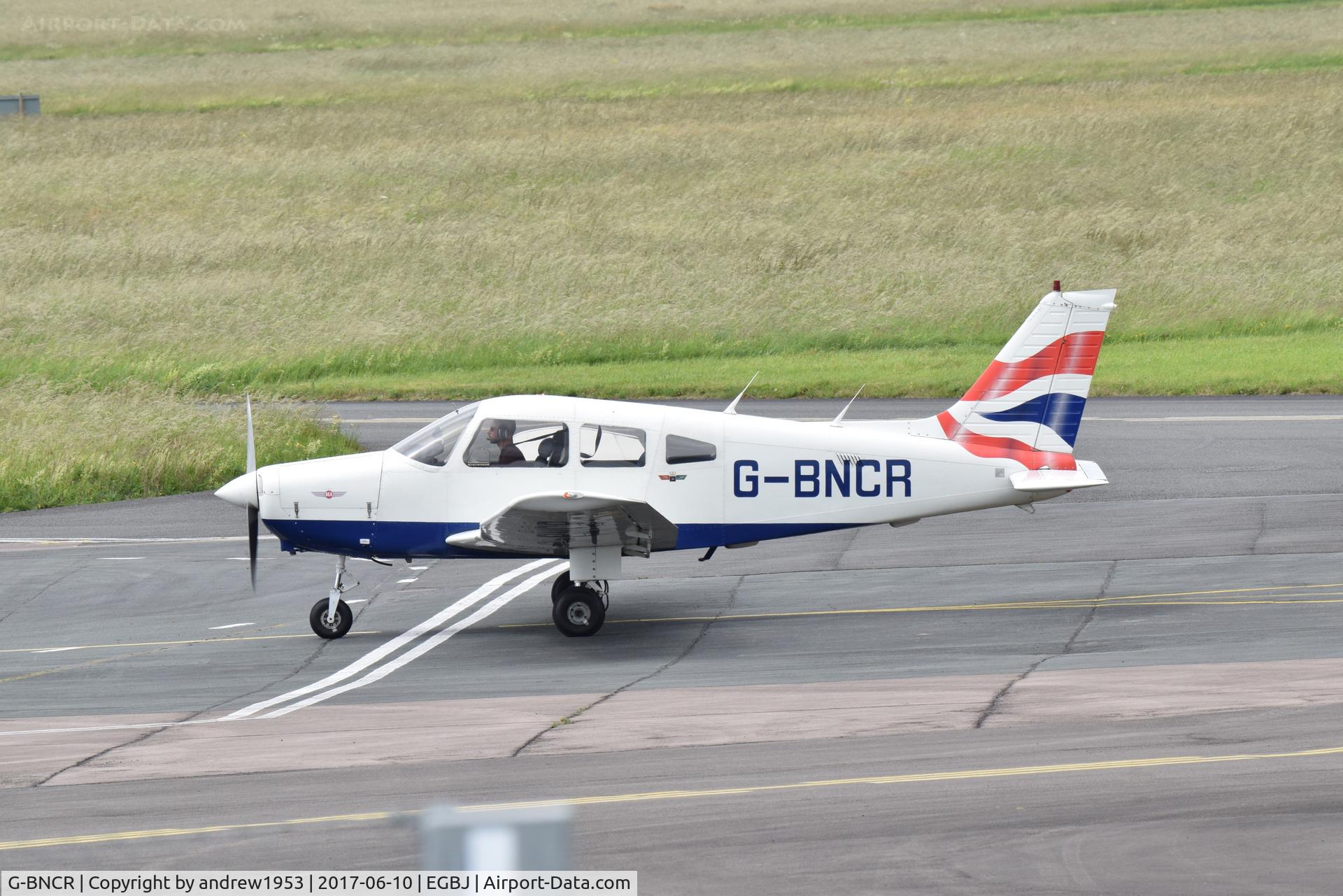 G-BNCR, 1980 Piper PA-28-161 Cherokee Warrior II C/N 28-8016111, G-BNCR at Gloucestershire Airport.